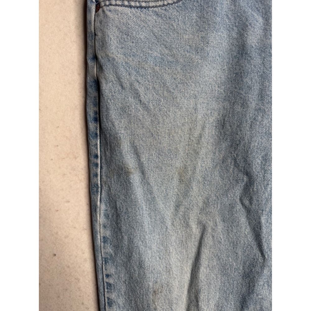 VTG Brittania Jean Co Mens Light Wash Straight Leg Denim Jeans 36x34 1B101MS - Picture 3 of 16